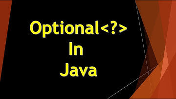 Optional Class in Java