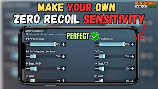 HOW TO MAKE YOUR OWN ZERO RECOIL SENSITIVITY IN BGMI  | BEST ZERO RECOIL SENSITIVITY | BGMI/PUBG.
