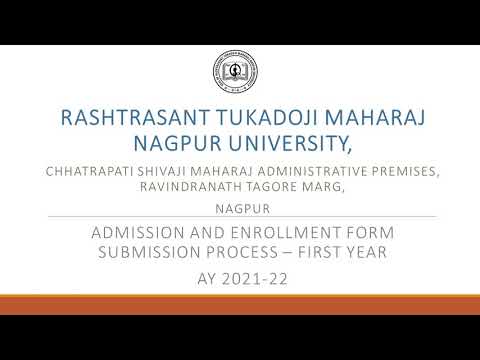 First Year Registration Process of RTMNU - Online Application