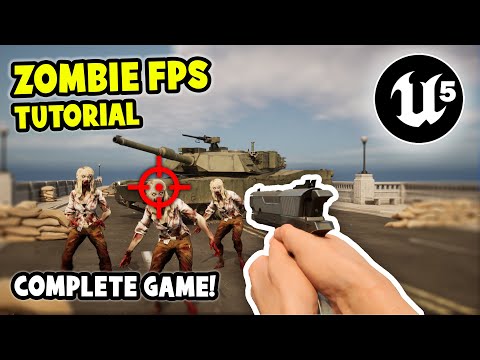 Unreal Engine 5 - crie jogo de FPS do sobrevivência zombies