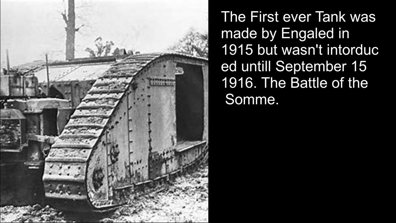 The First tank in WW1 YouTube