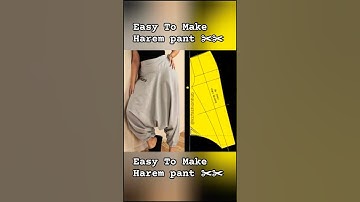 Easy To Make Harem pant ✂✂ a#viralshorts #shorts #pant #fashiontrends #ytshorts