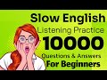 تمرین شنیداری آهسته انگلیسی ۱۰۰۰۰ پرسش و پاسخ جملات برای مبتدیان 