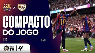 Thumbnail of BARÇA TAMBÉM TÁ VOANDO! COMPACTO: BARCELONA 5 X 2 RAYO VALLECANO | LALIGA 26/27 | 3ª RODADA