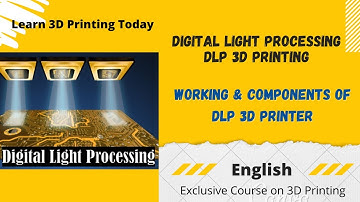 Digital Light Processing (DLP) 3D Printing working and 3D Printer Components #3dprinting
