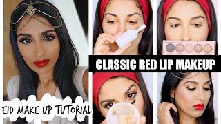 Eid Make Up Tutorial - Classic Red Lip (MOSTLY DRUGSTORE) screenshot 5