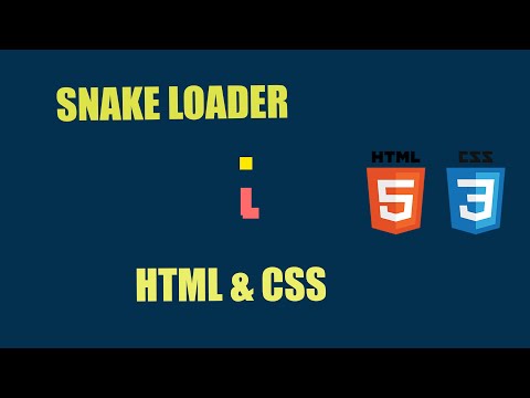 SNAKE LOADER ANIMATION in ||HTML|| & ||CSS||