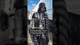 The Dark Side takes over the Empire State Building 🎬 3 Days Star Wars Pop-up