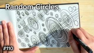 Relaxing Random Circle Pattern Drawing | Day 110