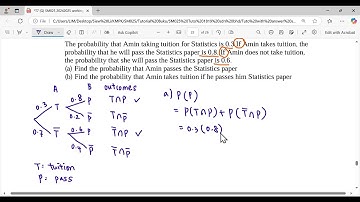 T7 Q22 Probability: Tree Diagram SM025