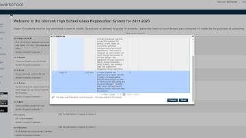 Powerschool Course selection