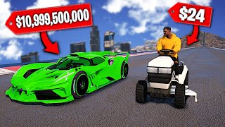 CHEAPEST vs Most EXPENSIVE CAR In GTA 5.. (Mods)