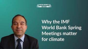 Why the IMF World Bank Spring Meetings matter for climate | Resilience Hub