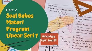 Part 2-  Soal dan Pembahasan Beragam Tipe Soal Materi Program Linear Seri 1