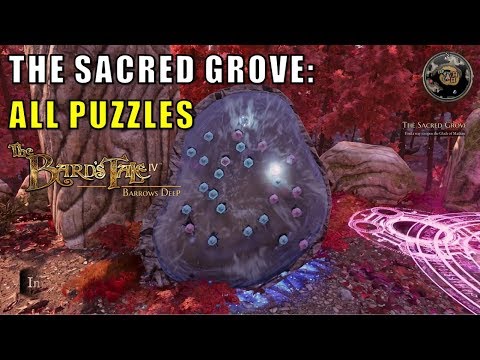 The sacred grove: All Puzzles (Bard's tale 4)