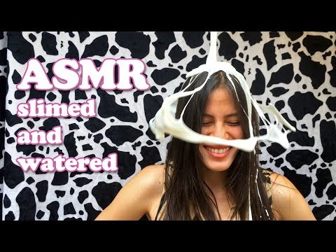 ASMR Freebie - slimed and watered hair