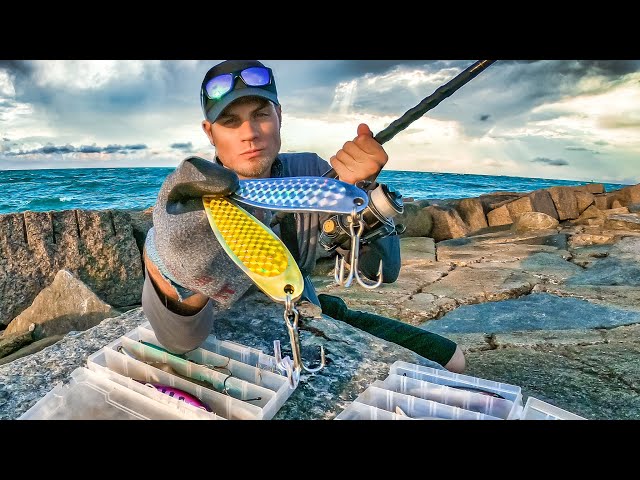 200IQ fishing lure catches monster fish at the jetties - how to save large  fish 