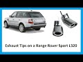 How To Fit Exhaust Tailpipe / Muffler Tips to Range Rover Sport L320 Diesel