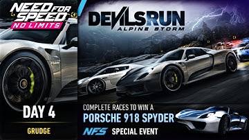 Day 4 (Grudge) - Porsche 918 Spyder | Need For Speed: No Limits