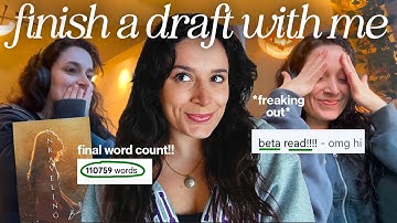 finish another draft of my debut novel with me 📚🥹✨ the rewrite is DONE! writing vlog