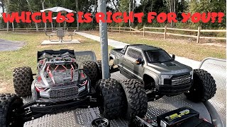 Brand New 1/8 KRATON 6S BLX Or The 1/7 BIG ROCK 6S 4X4 BLX What Is Right For You?