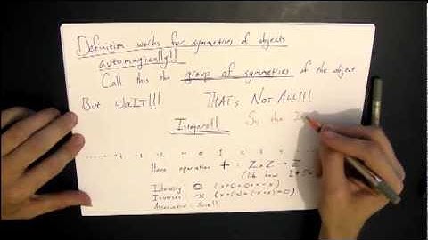 Algebraic Structures 2.1 - Group Definition
