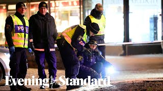 Man armed with axe injures eight in possible terrorist attack in Sweden