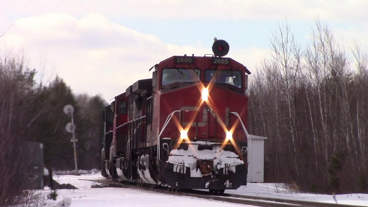 Extra Manifest! CN Freight Train 372 w/BC Rail Loco at Lutesville East