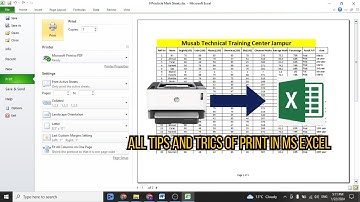 How to print in MS Excel | page setup in MS Excel Urdu/ Hind | How to print in excel