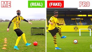 Footballers FAKED these Skills, But I did them for REAL !? (Messi, Neymar, Sancho)