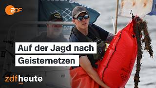 Einsatz in 20 Metern Tiefe: Die Suche nach gefährlichen Geisternetzen