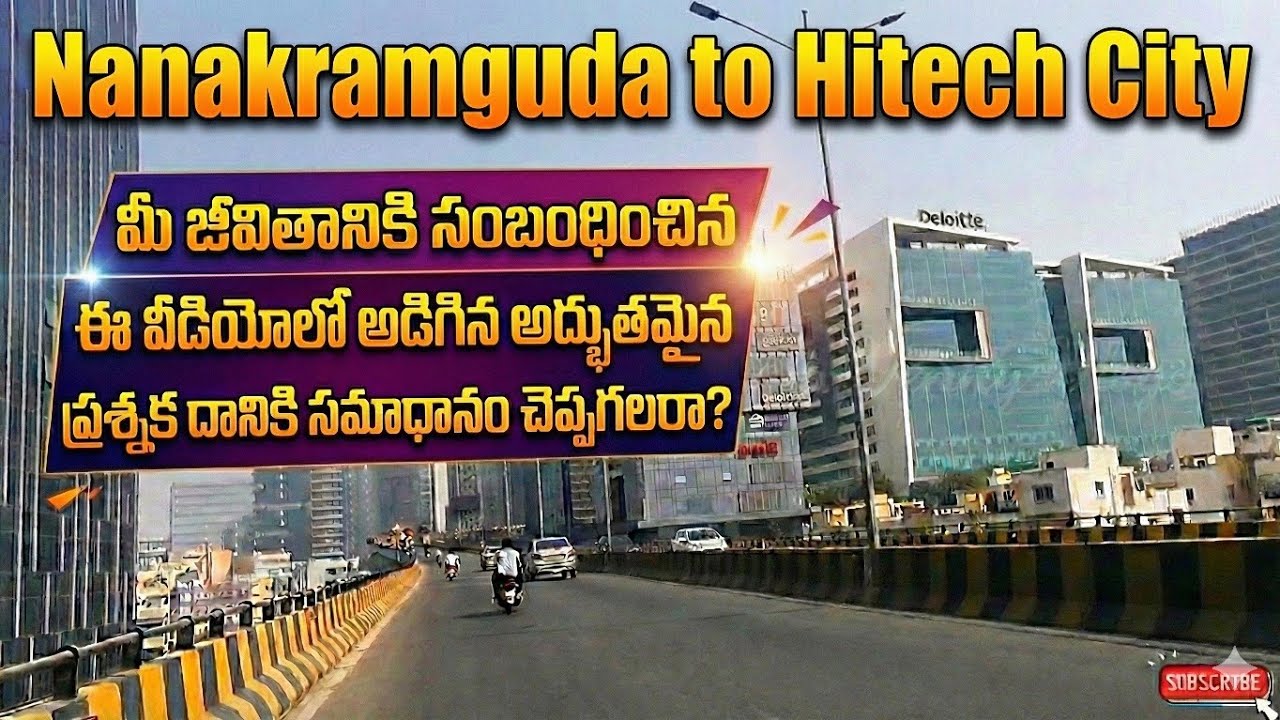 Nanakaram guda to Hitech city  || what is your goal?  || Hyderabad traffic || @ManyamVenkyvlogs 
