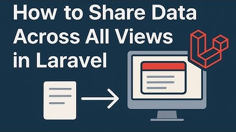 How to share Data across All Views in Laravel in Hindi. | @codingwithkailash 