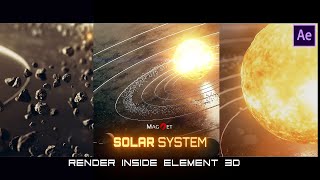 How to make Miniature Solar System inside Element 3D II After Effect Tutorial screenshot 5