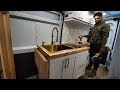 Building an Full Kitchen in a VAN (Cargo Van to Tiny Home Conversion) Ep.3