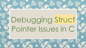 Debugging Struct Pointer Issues in C