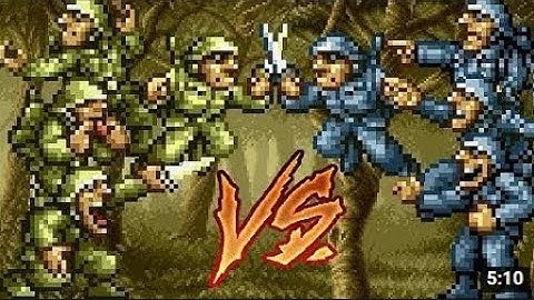 Metal Slug Attack PF Army vs Rebel Army