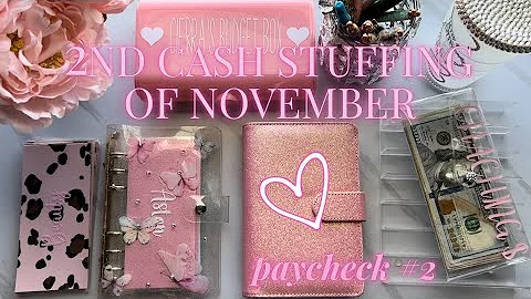 Nov 2022| Cash Envelope Stuffing| Sinking Funds| November paycheck #2 #cashenvelopestuffing