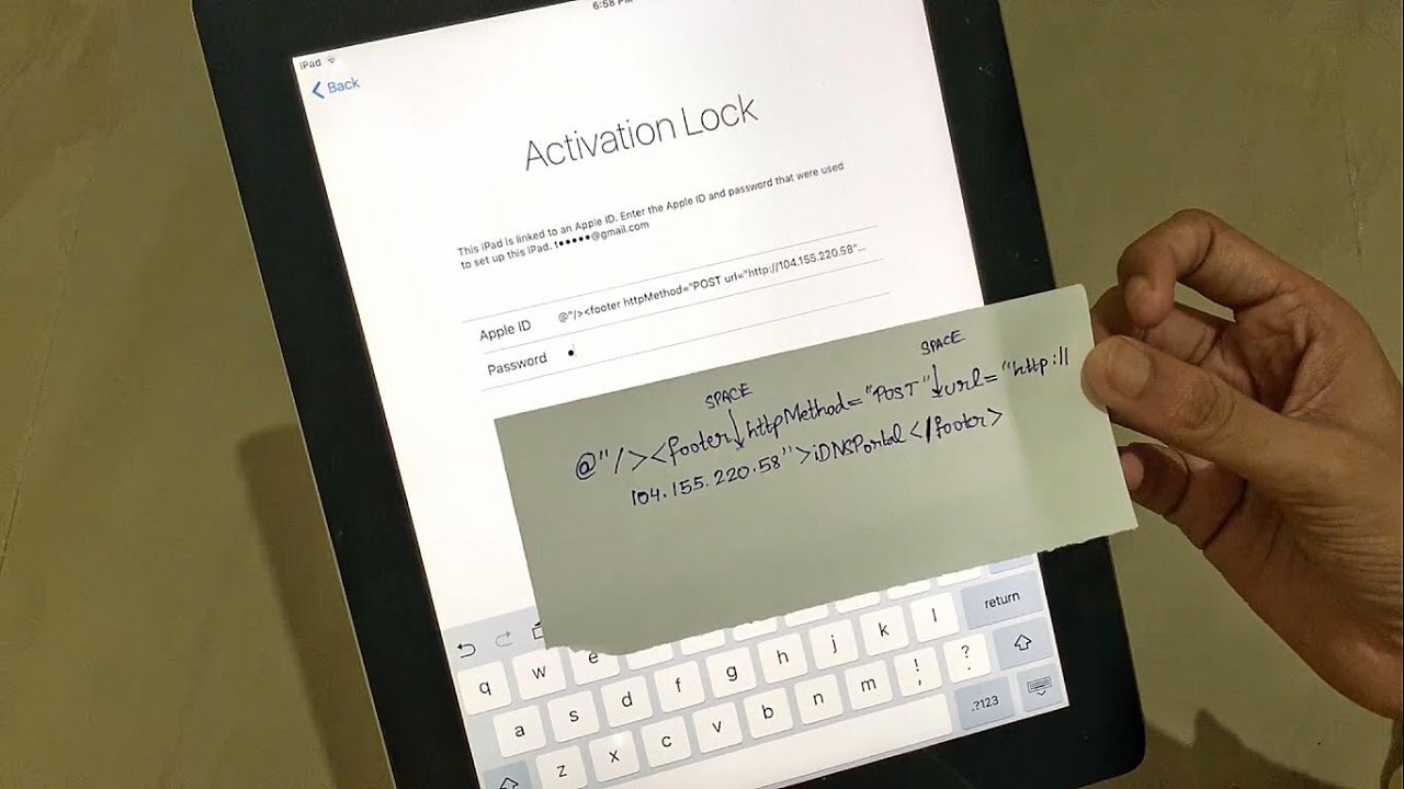 iPad ACTIVATION LOCK REMOVAL WITHOUT PASSWORD Activation