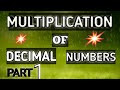 Multiplication of decimal number by 10 ,100 and 1000 . multiplying decimal numbers by 10 ,100 and 1