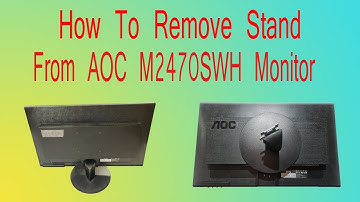 AOC M2470SWH : How to remove the AOC monitor base stand. Remove AOC table stand#aoc #windows #stand