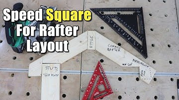 Speed Square For Rafter Layout | Speed Square Basics