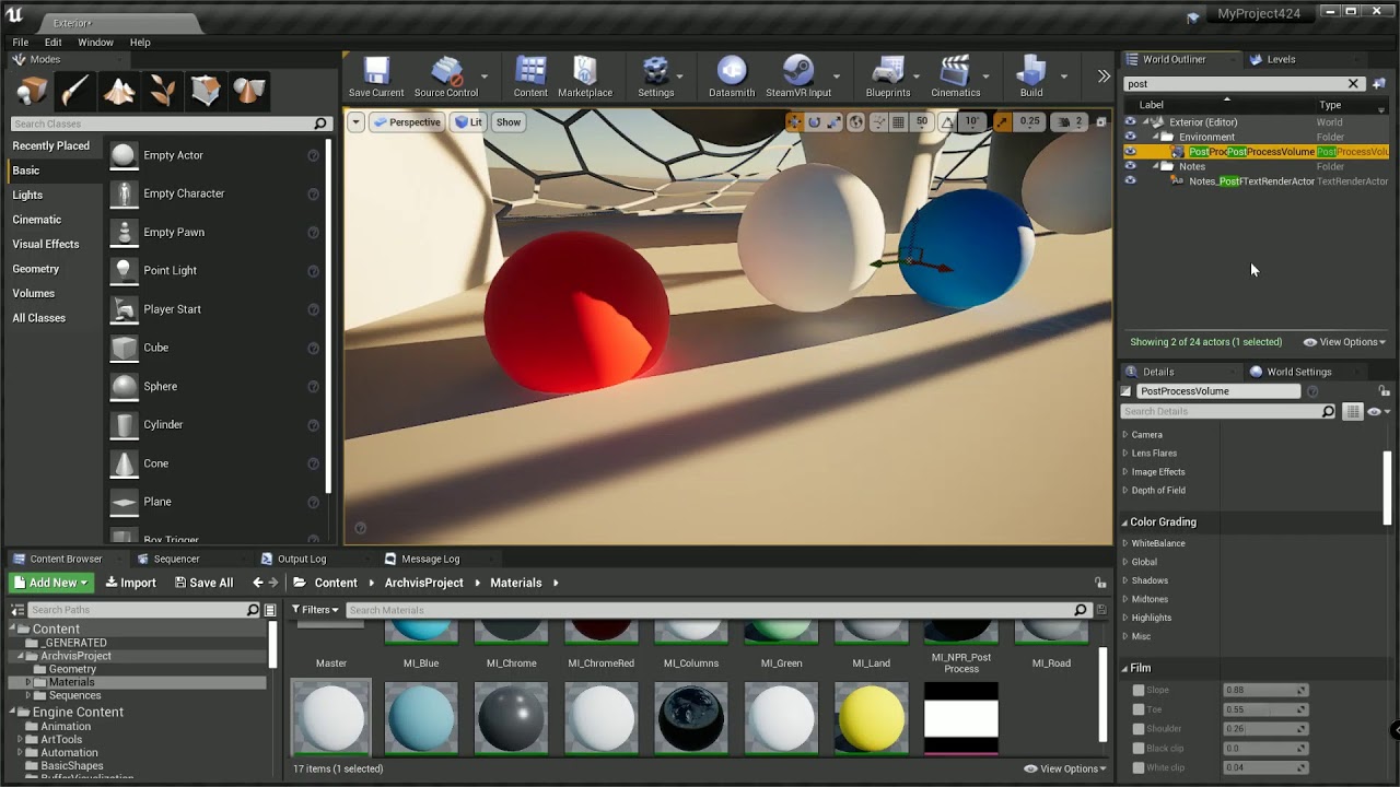 Unreal Engine 4.24 Preview Modeling Mode Sculpting Tools (Experimental