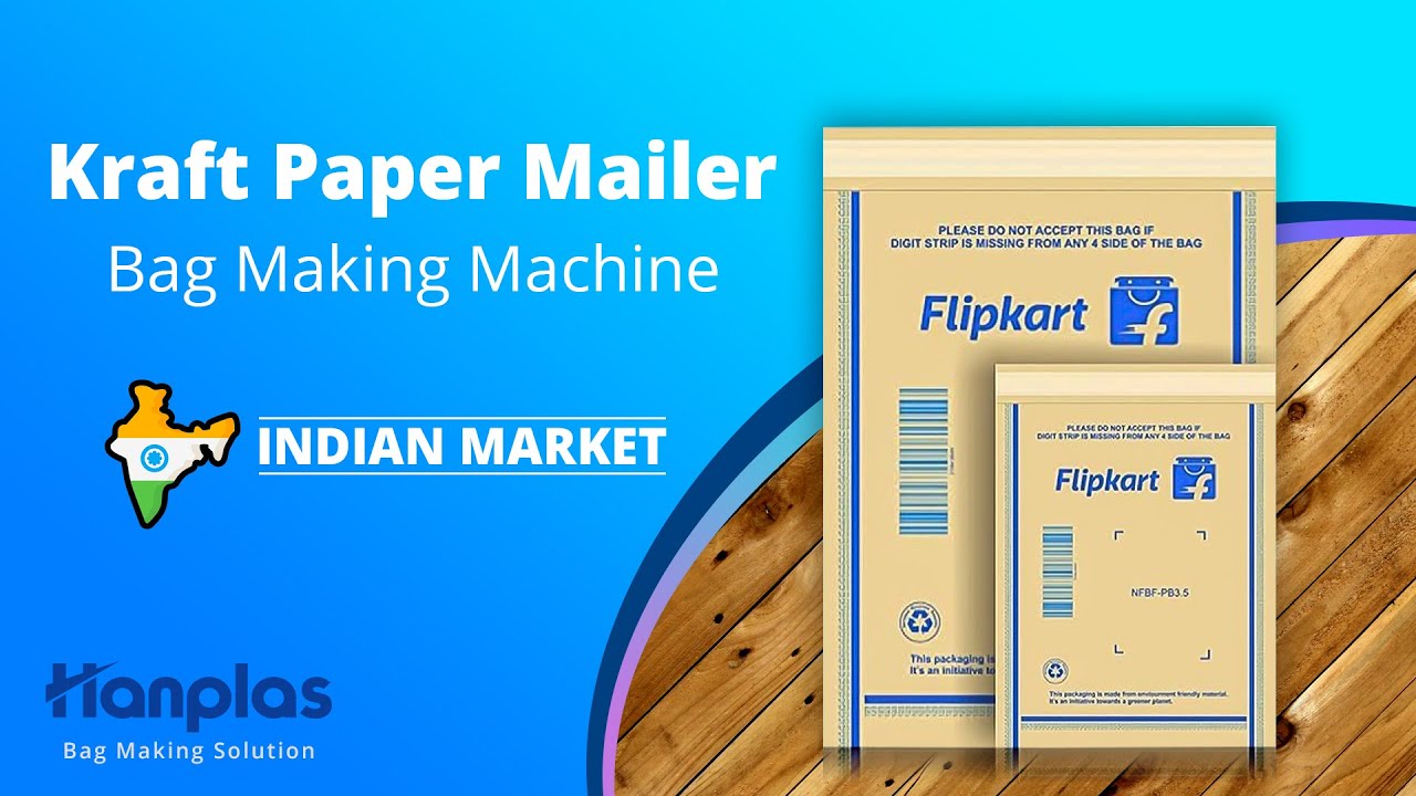 HPMA pro Kraft Paper Mailer Bag Making Machine for India Market YouTube