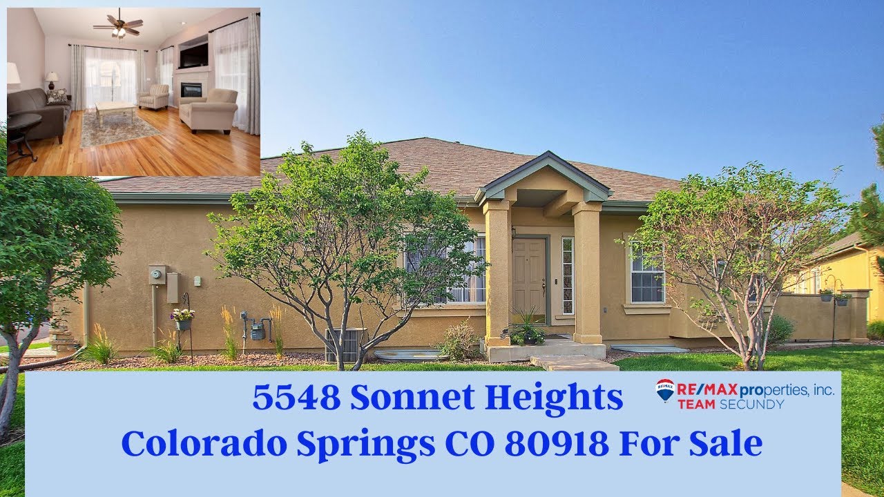 SOLD 5548 Heights Colorado Springs Co 80918 for Sale YouTube