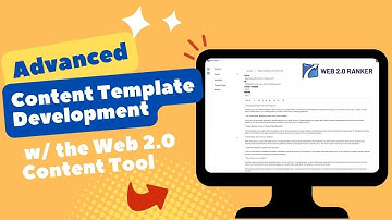 Develop Advanced Custom Templates with AI Content Tools (the In-Depth Version) from WEB20 Ranker
