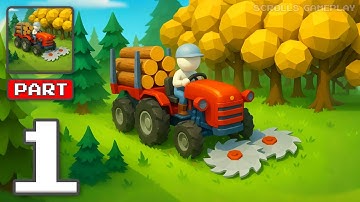 Lumber Harvest: Tree Cutting - Gameplay Walkthrough Part 1 - Cut Stack Rule The Woods (iOS, Android)