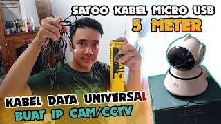 SATOO Kabel Micro USB 5 Meter - Review Kabel Data Buat IP Cam/CCTV