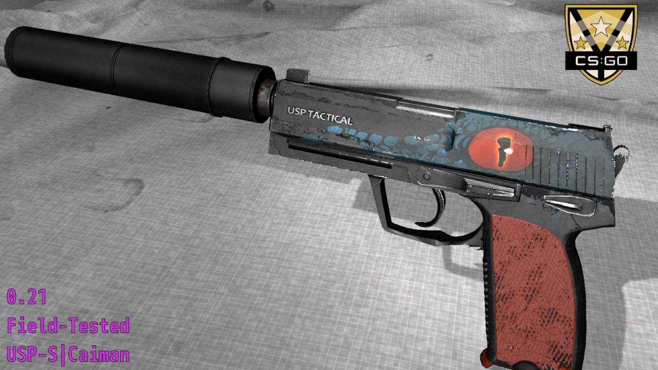 usp s caiman wear float youtube