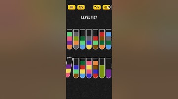 Water Sort Puzzle Level 1137 Walkthrough Solution Android/iOS 💦